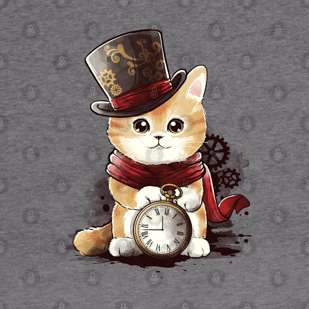 Steampunk cat by NemiMakeit